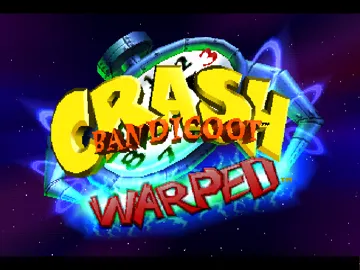 Crash Bandicoot - Warped (US) screen shot title